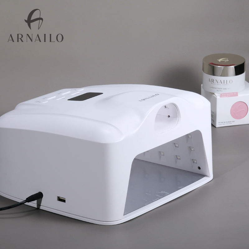 72W UV LED Nail Lamp | Dual-Zone Fast Curing | Salon & Home