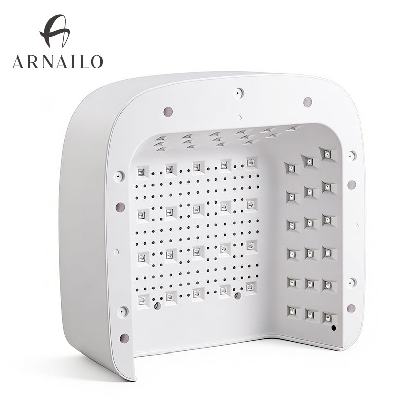 72W UV LED Nail Lamp | Dual-Zone Fast Curing | Salon & Home