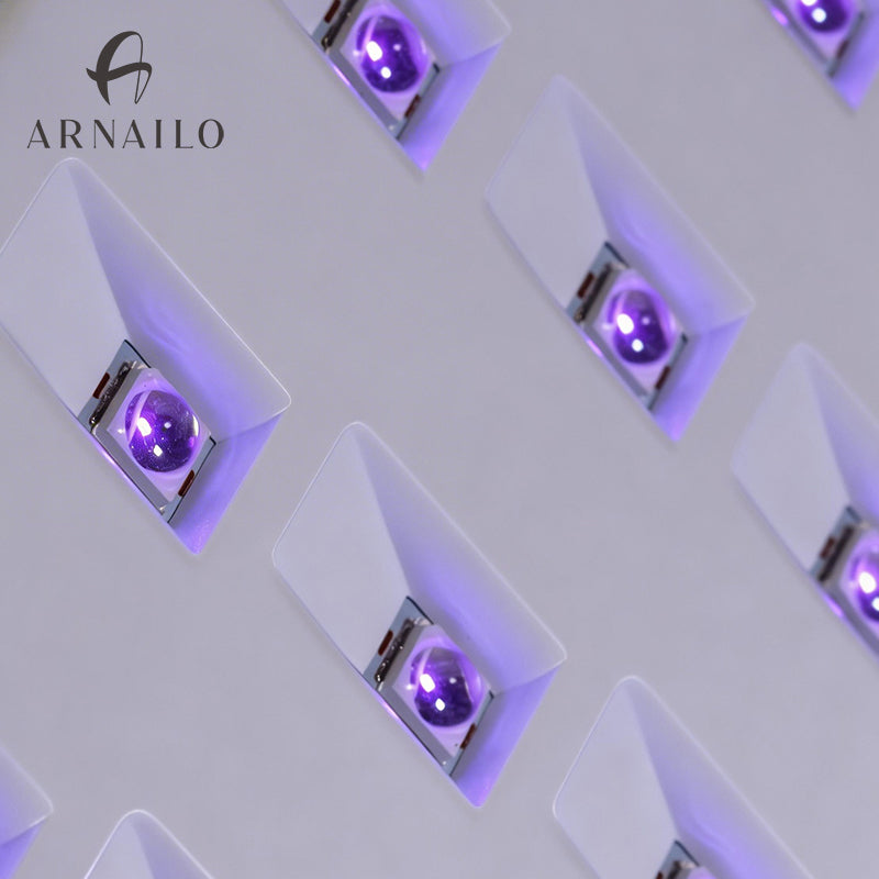72W UV LED Nail Lamp | Dual-Zone Fast Curing | Salon & Home